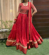 Red Embroidered heavy Anarkali - Aayushi Pathania Jaipur