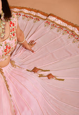 The Classic Pink embroidered Lehenga - Aayushi Pathania Jaipur