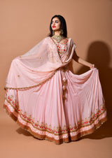 The Classic Pink embroidered Lehenga - Aayushi Pathania Jaipur