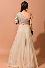 Isabella Bling hand-embroidered Crop top & skirt - Aayushi Pathania Jaipur