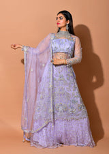 Lilac heavy embellished Lehenga - Aayushi Pathania Jaipur