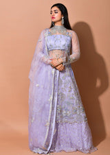 Lilac heavy embellished Lehenga - Aayushi Pathania Jaipur