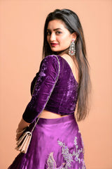 Heavily embellished Lehenga Skirt with velvet top - Aayushi Pathania Jaipur