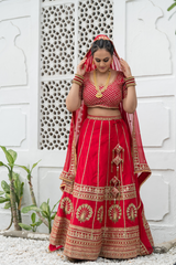 Red Bridal Lehenga - Aayushi Pathania Jaipur