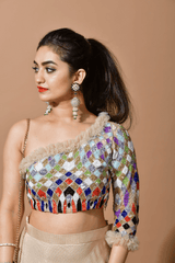 Isabella Bling hand-embroidered Crop top & skirt - Aayushi Pathania Jaipur
