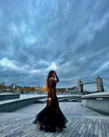 Black embellished Runway-Hit Gown - Aayushi Pathania Jaipur