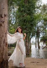 Ivory Bliss Embellished Gown - Aayushi Pathania Jaipur