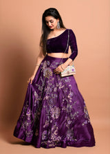 Heavily embellished Lehenga Skirt with velvet top - Aayushi Pathania Jaipur