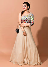 Isabella Bling hand-embroidered Crop top & skirt - Aayushi Pathania Jaipur