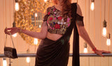Glamorous drape Saree with embellished blouse - Aayushi Pathania Jaipur