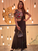 Glamorous drape Saree with embellished blouse - Aayushi Pathania Jaipur